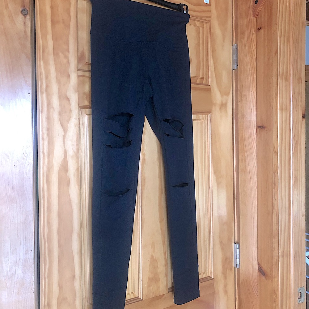 Zella high waisted leggings with cutouts (front only)